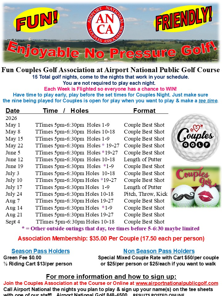 2026 Couples Association Flyer