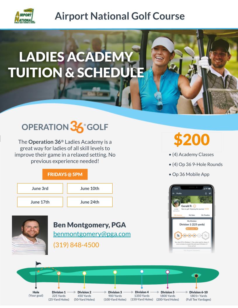 Ladies Academy Tuition Schedule